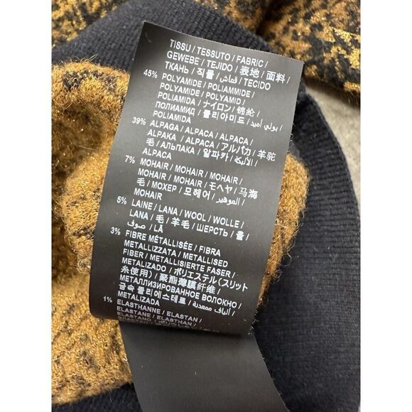 Saint Laurent Men's leopard jacquard jumper Wool Alpaca Size Medium $1560 - Picture 15 of 16